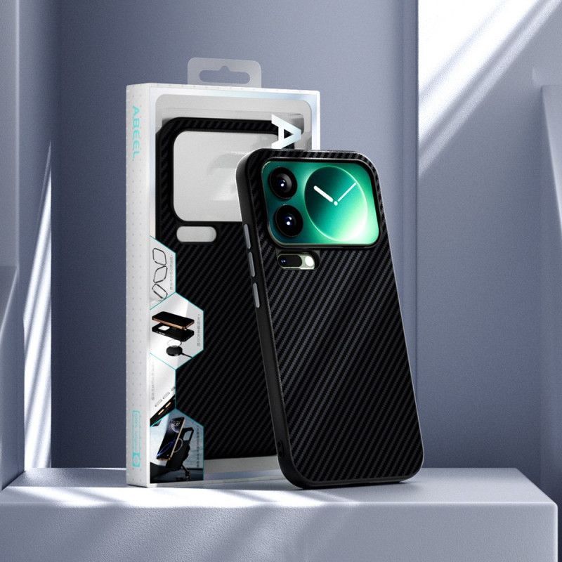 Hoesje Voor Xiaomi 17 Pro Max Abeel Carbon Fiber Magnetische Sluiting