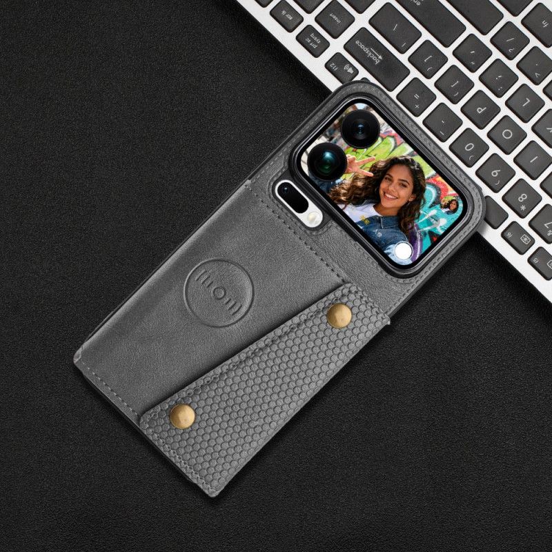 Hoesje Voor Xiaomi 17 Pro Max Kaarthouder Met Leerlook