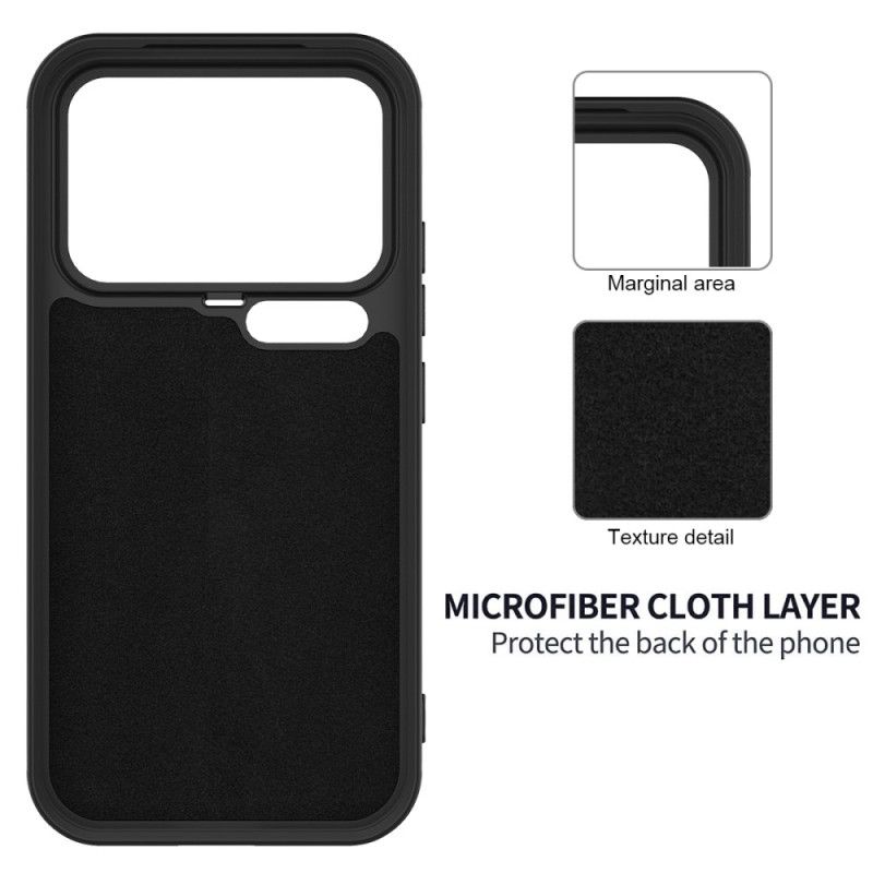 Hoesje Voor Xiaomi 17 Pro Max Vloeibare Siliconen Met Koord