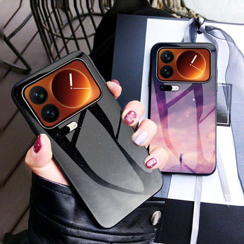 Hoesje Xiaomi 17 Pro Max Gehard Glas In Hemelsblauw