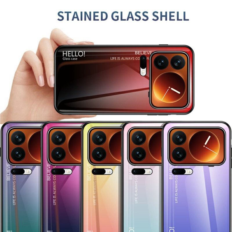 Hoesje Xiaomi 17 Pro Max Gehard Glas Met Hello-logo