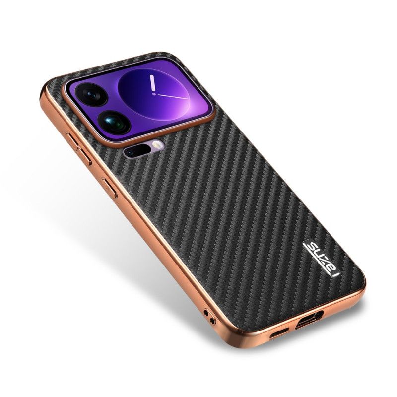 Hoesje Xiaomi 17 Pro Max Koolstofvezeltextuur
