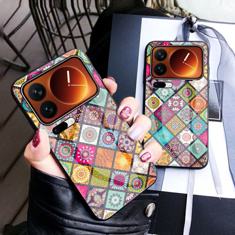 Hoesje Xiaomi 17 Pro Max Patchwork Standaard En Riem