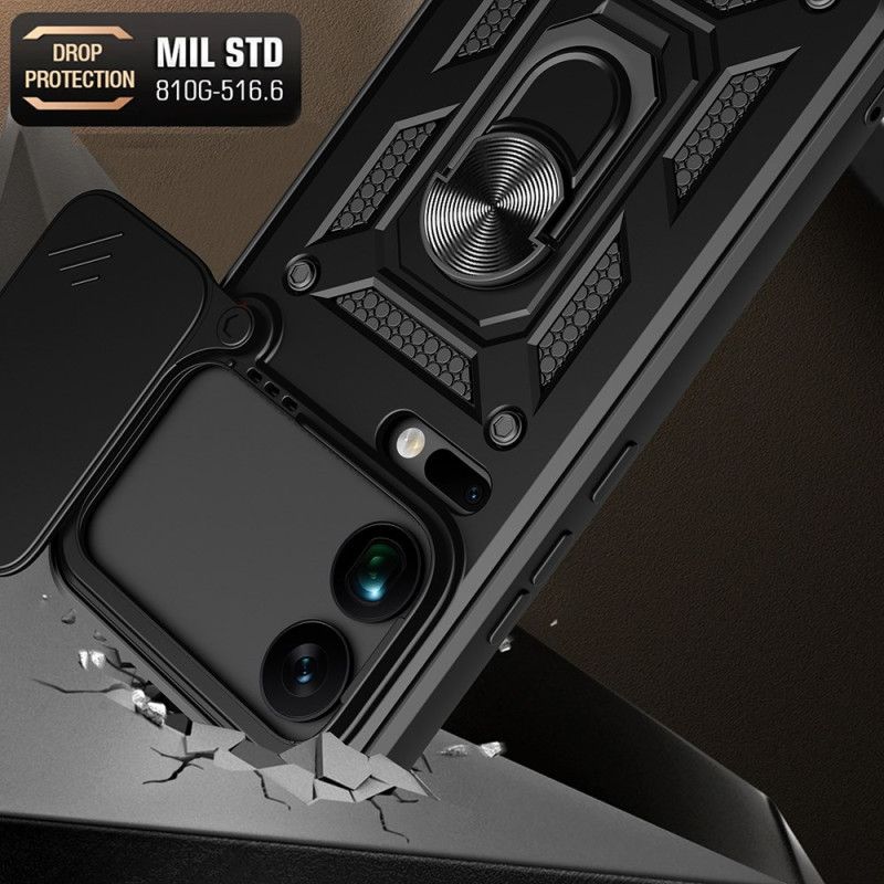 Hoesje Xiaomi 17 Pro Max Schuifbare Cameracover Standaard