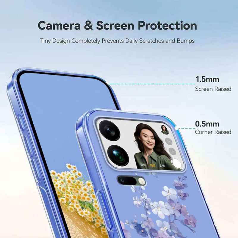 Hoesje Xiaomi 17 Pro Max Vlinders En Bloemen Bescherming Hoesje