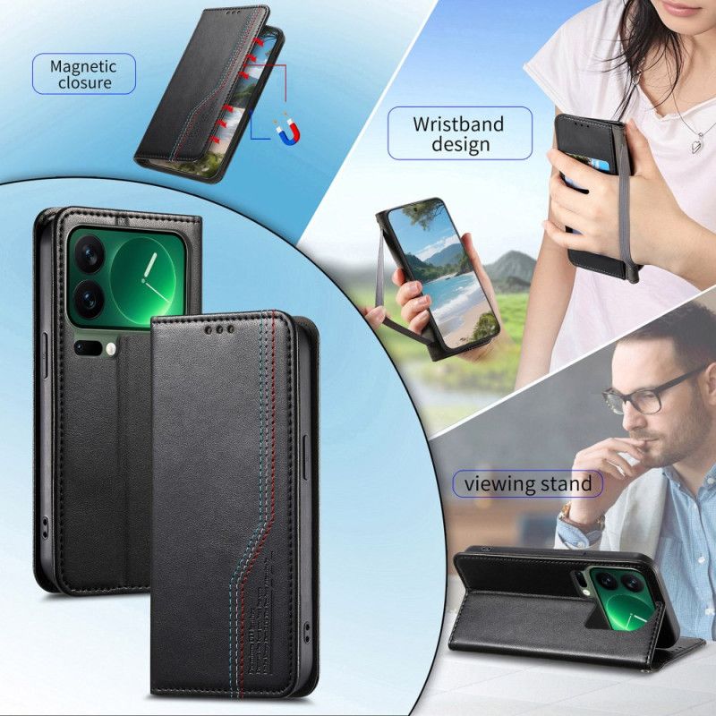 Leren Hoesje Xiaomi 17 Pro Max Elastische Polsband