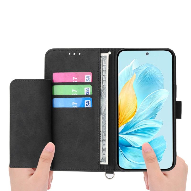 Leren Hoesje Xiaomi 17 Pro Max Kant Met Riempje En Schouderriem Bescherming Hoesje