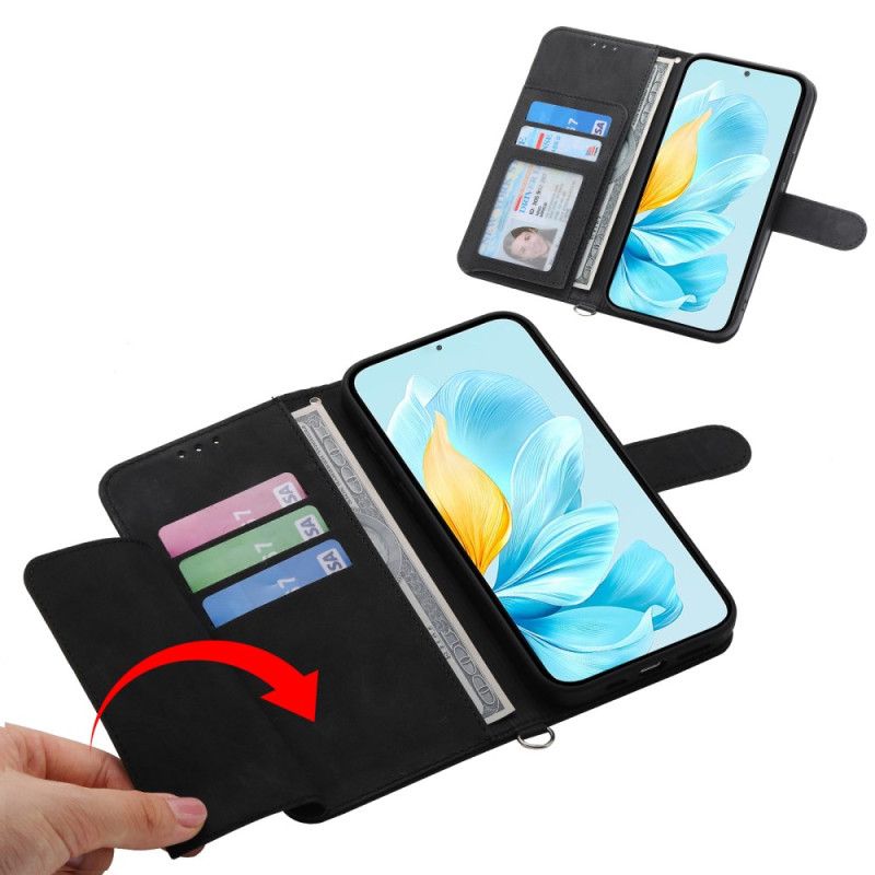 Leren Hoesje Xiaomi 17 Pro Max Kant Met Riempje En Schouderriem Bescherming Hoesje