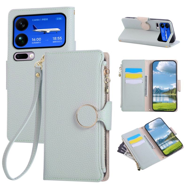 Leren Hoesje Xiaomi 17 Pro Max Vintage Portemonnee Met Rits