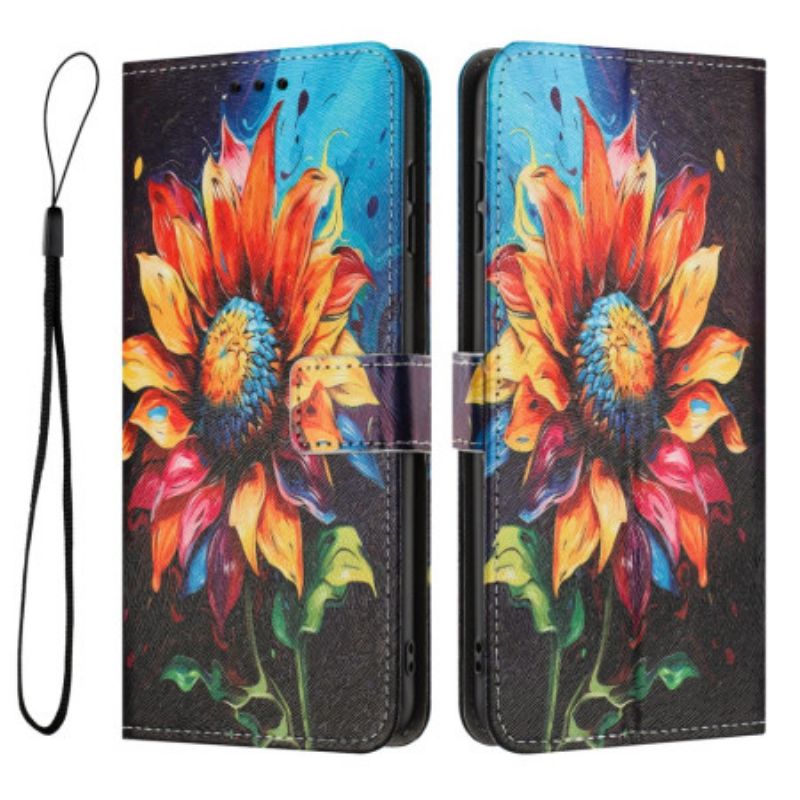 Leren Hoesje Xiaomi 17 Pro Max Zonnebloem