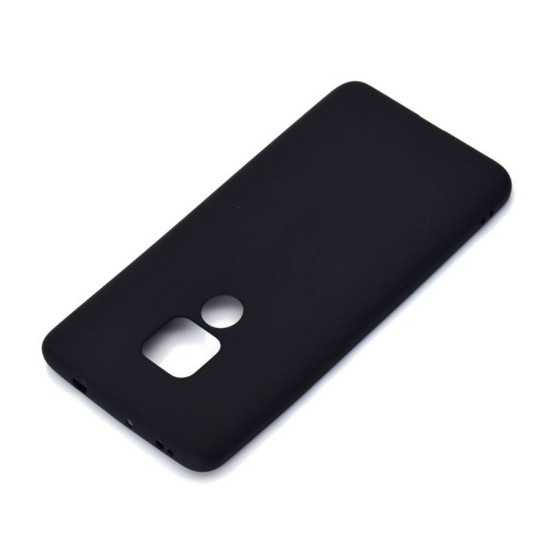 Hoesje voor Huawei Mate 20 Wit Zwart Zacht Mat