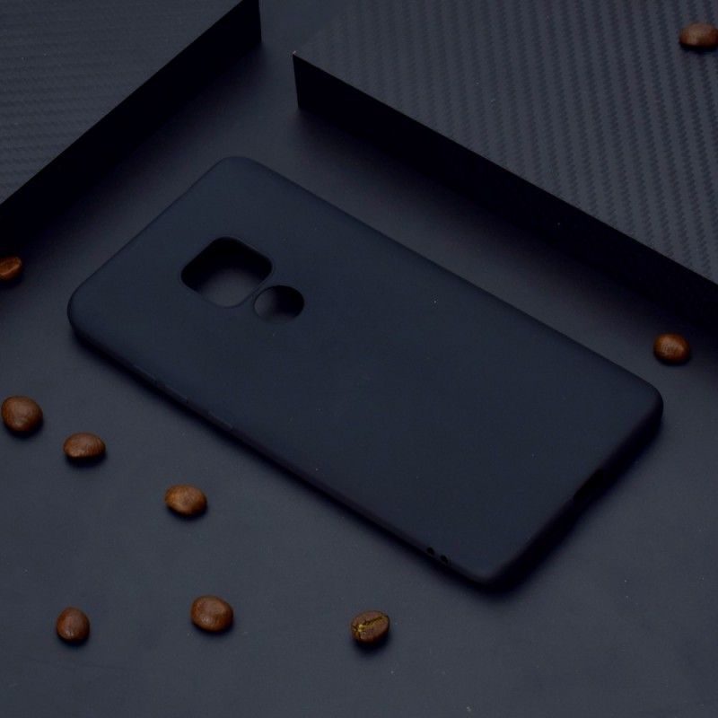 Hoesje voor Huawei Mate 20 Wit Zwart Zacht Mat
