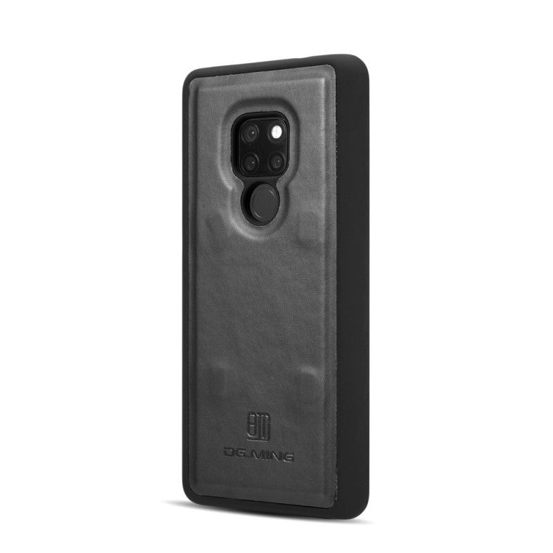 Leren Hoesje Huawei Mate 20 Groen Zwart Glad Leereffect Dg. Afneembare Ming