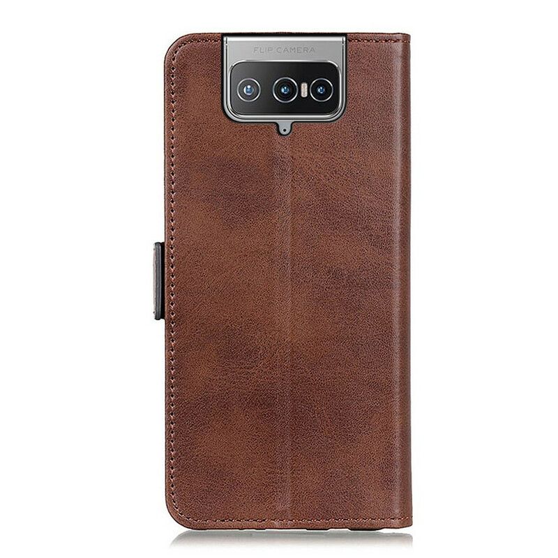 Folio-hoesje Asus Zenfone 8 Flip Telefoonhoesje Dubbele Klep