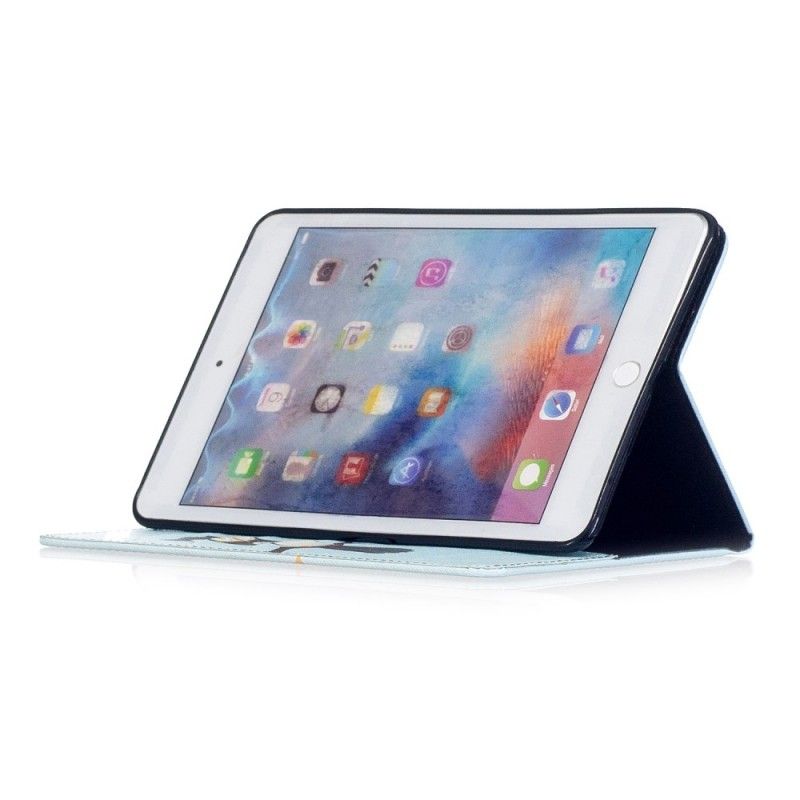 Bescherming Hoesje iPad Mini 4 Telefoonhoesje Uil Neergestreken Op De Tak