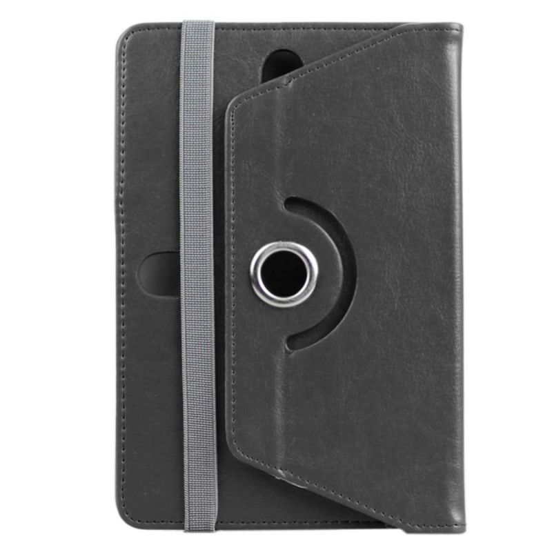 Flip Case Leren iPad Mini 4 Rood Zwart 360 ° Draaibaar