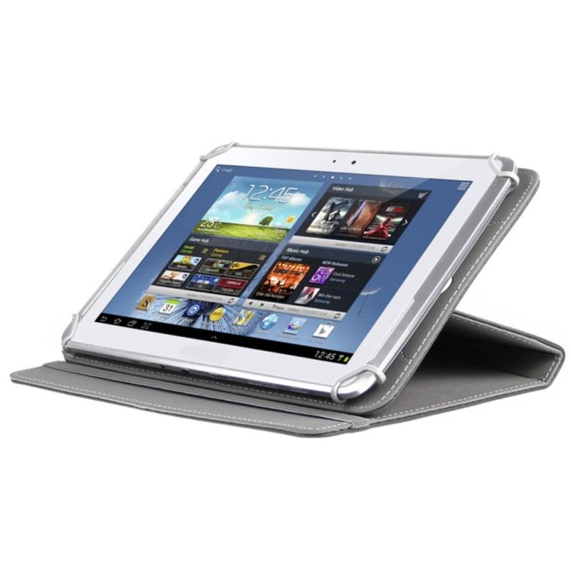 Flip Case Leren iPad Mini 4 Rood Zwart 360 ° Draaibaar