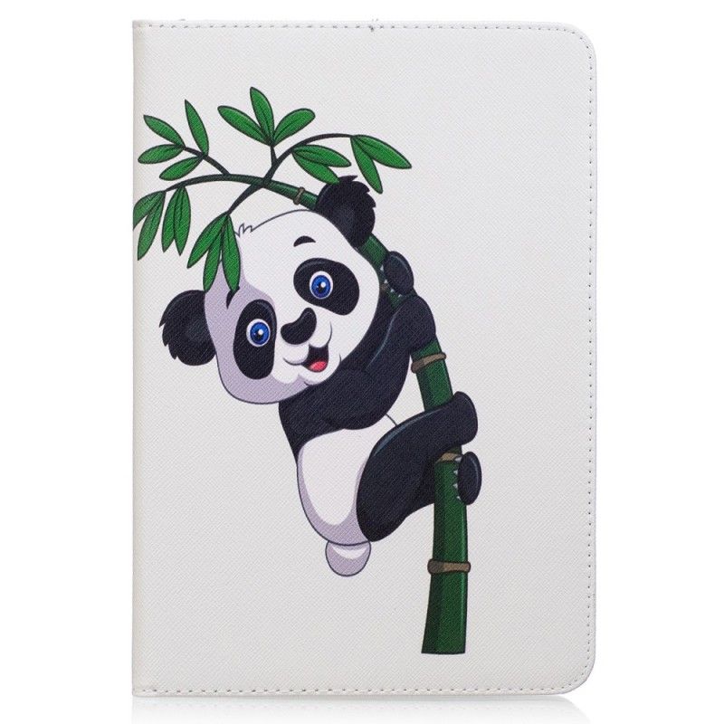 Leren Hoesje voor iPad Mini 4 Panda Op Bamboe