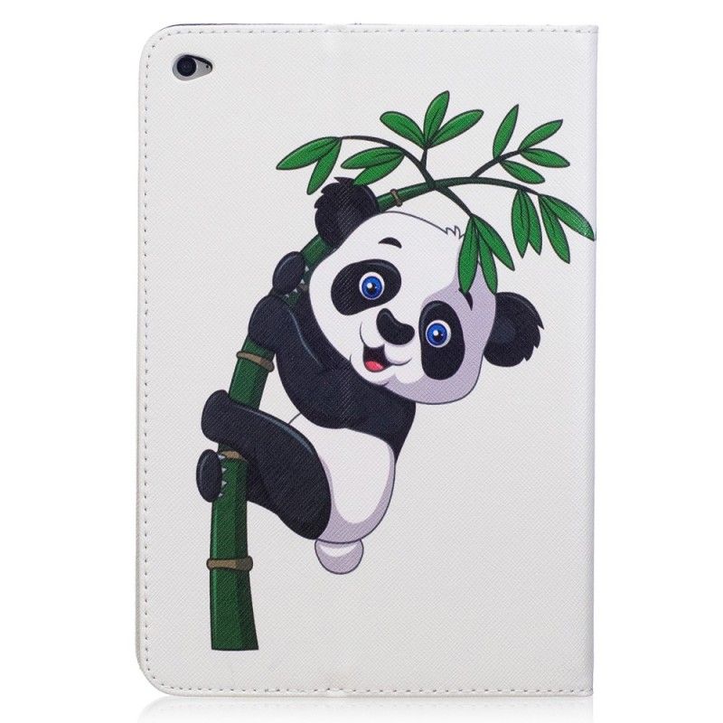 Leren Hoesje voor iPad Mini 4 Panda Op Bamboe