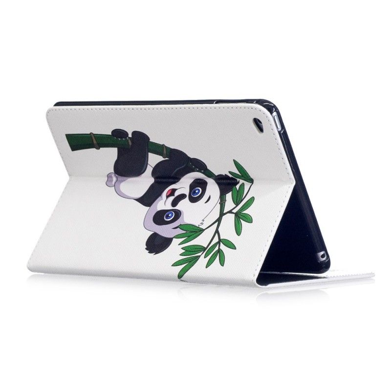 Leren Hoesje voor iPad Mini 4 Panda Op Bamboe