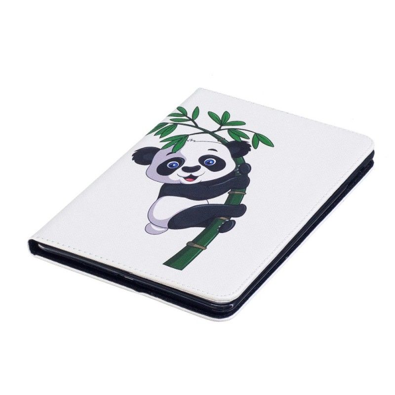 Leren Hoesje voor iPad Mini 4 Panda Op Bamboe