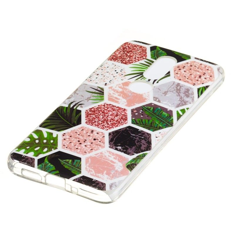 Hoesje Nokia 7.1 Telefoonhoesje Bijenkorf En Gras Glitter