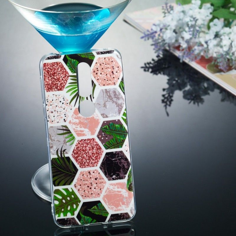 Hoesje Nokia 7.1 Telefoonhoesje Bijenkorf En Gras Glitter