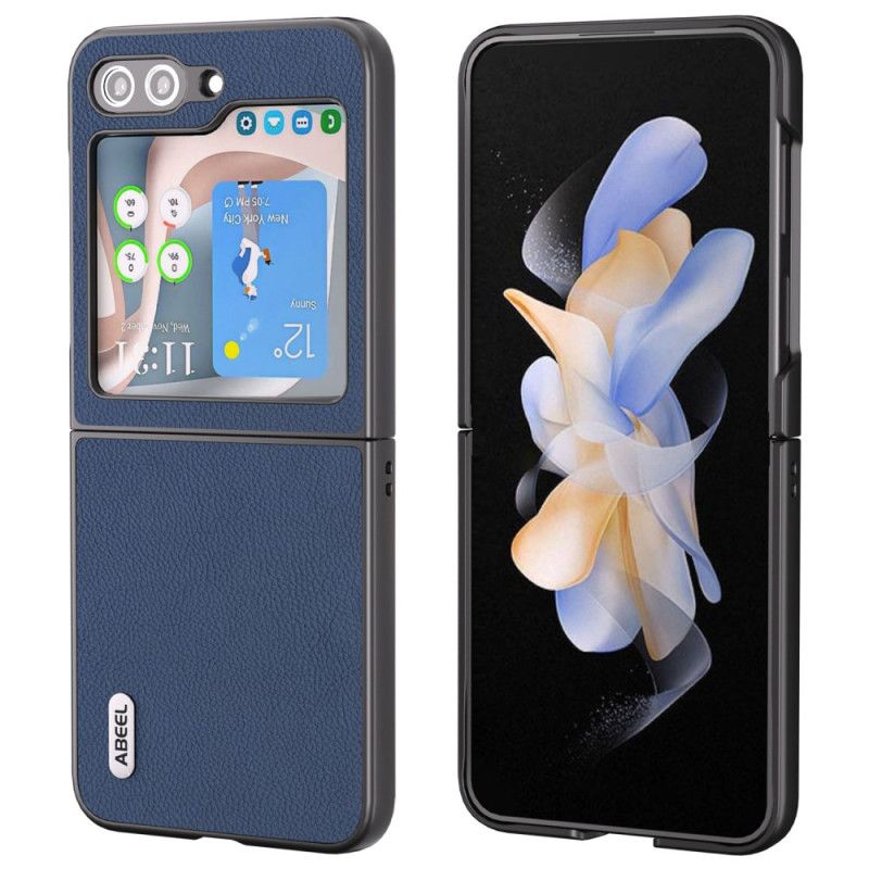 Case Hoesje Samsung Galaxy Z Flip 6 Telefoonhoesje Abeel Ledereffect