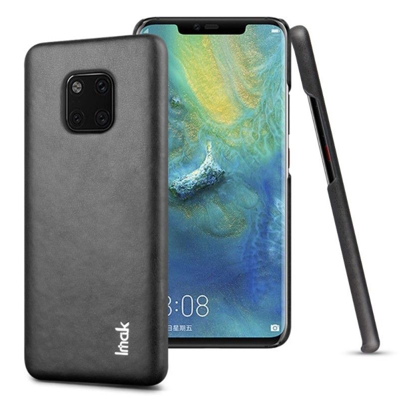 Case Hoesje Huawei Mate 20 Pro Bruin Telefoonhoesje Imak Ruiyi Serie Leereffect