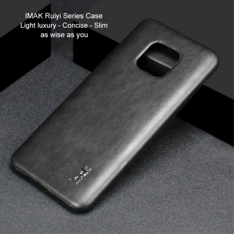 Case Hoesje Huawei Mate 20 Pro Bruin Telefoonhoesje Imak Ruiyi Serie Leereffect