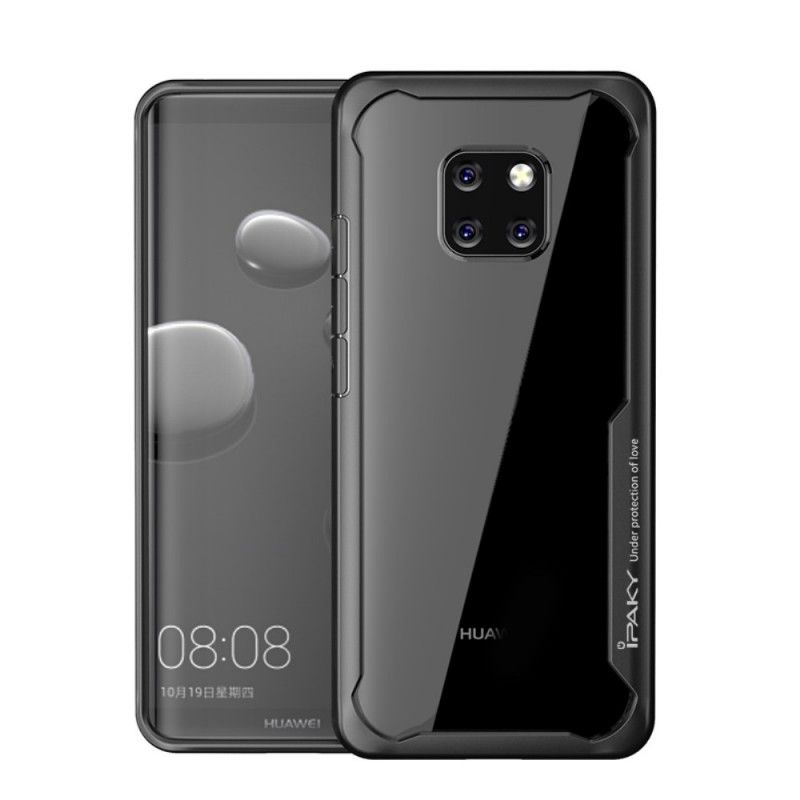 Case Hoesje Huawei Mate 20 Pro Rood Zwart Telefoonhoesje Ipaky Hybride Serie