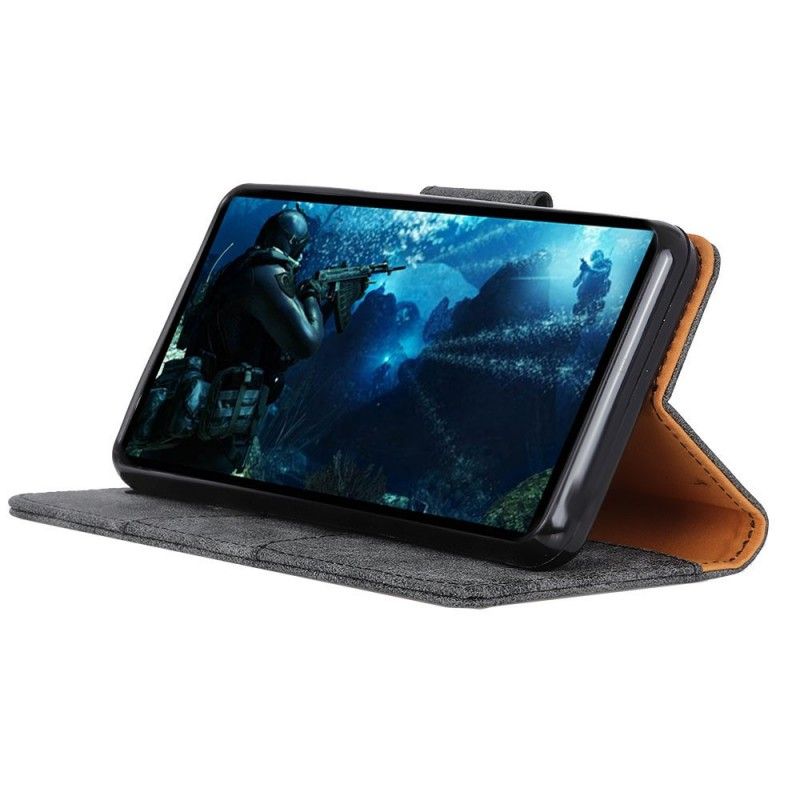 Cover Folio-hoesje Huawei Mate 20 Pro Donkerrood Telefoonhoesje Retro Faux Lederen Flap