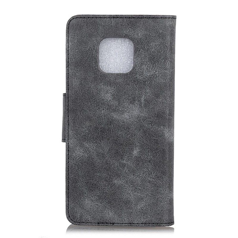 Cover Folio-hoesje Huawei Mate 20 Pro Donkerrood Telefoonhoesje Retro Faux Lederen Flap