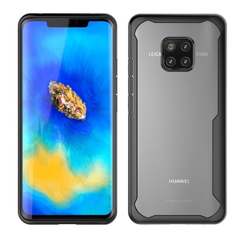 Hoesje Huawei Mate 20 Pro Rood Zwart Afgeschuinde Rand