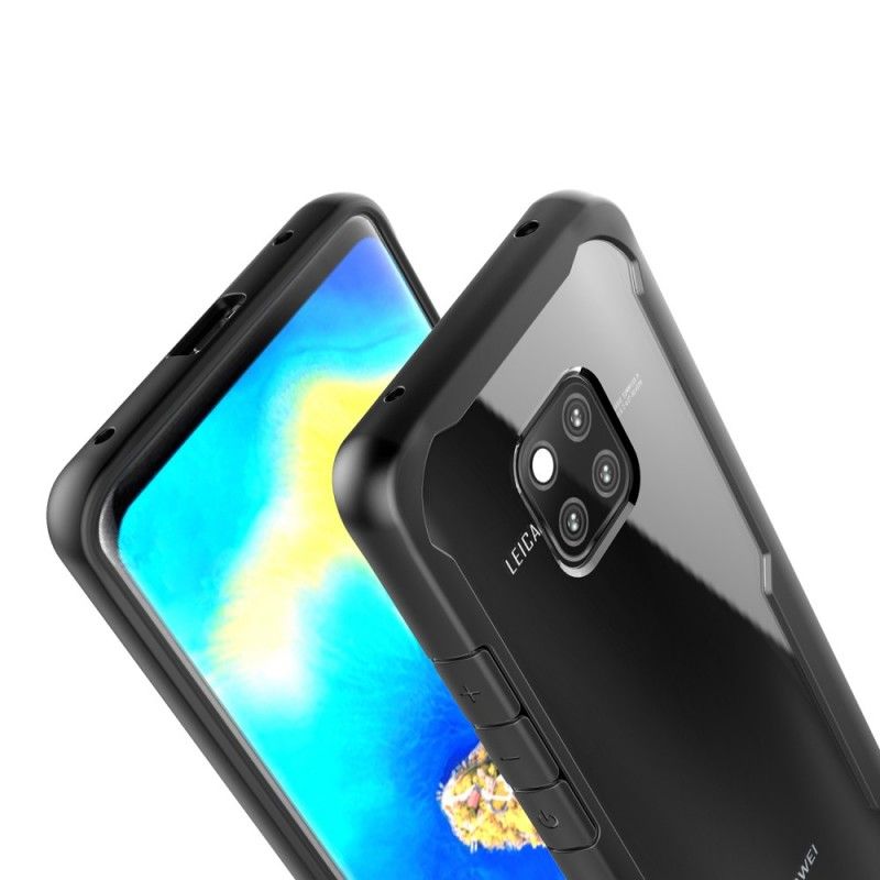 Hoesje Huawei Mate 20 Pro Rood Zwart Afgeschuinde Rand