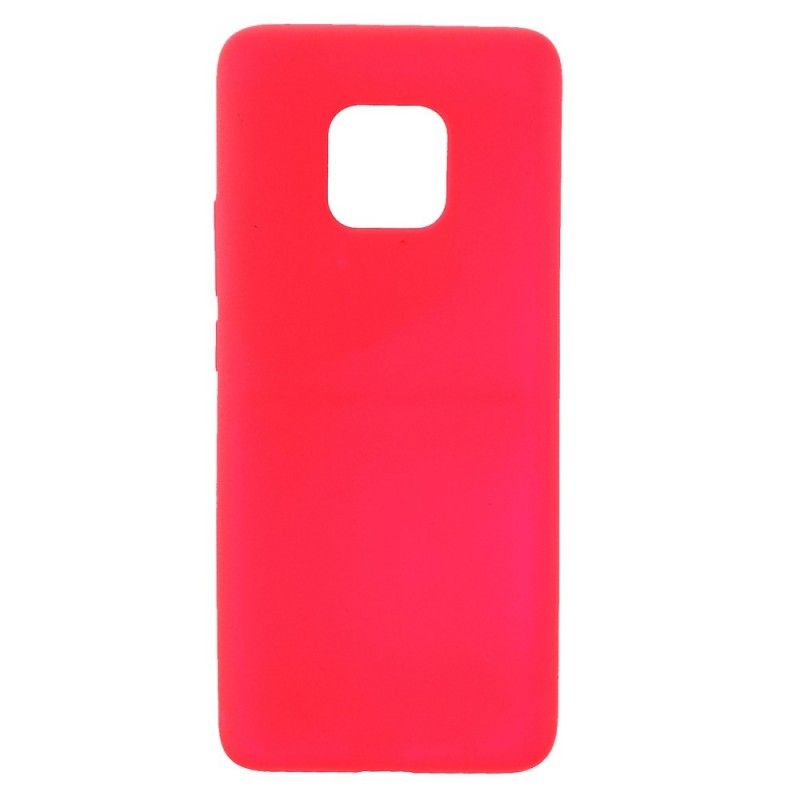 Hoesje Huawei Mate 20 Pro Rood Zwart Siliconen Mat Skin Touch