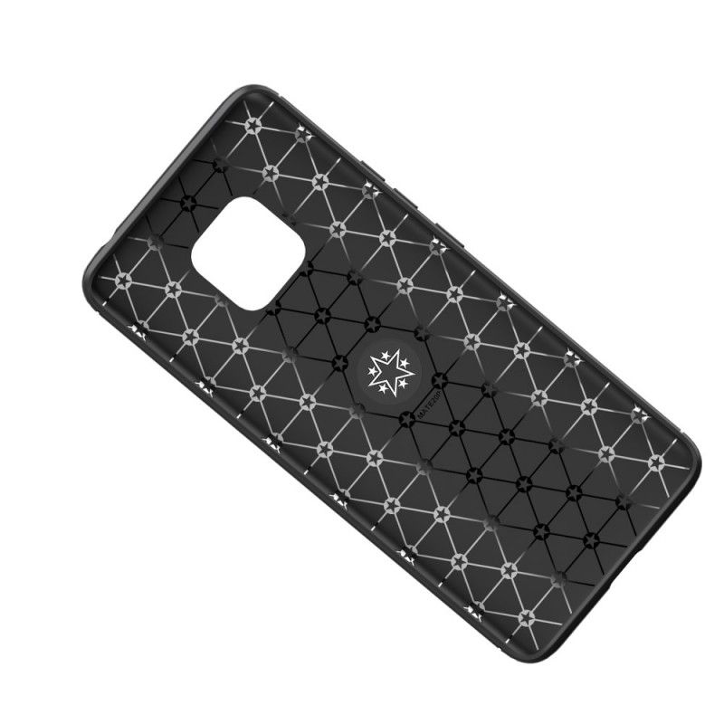 Hoesje voor Huawei Mate 20 Pro Rood Zwart Roterende Ring