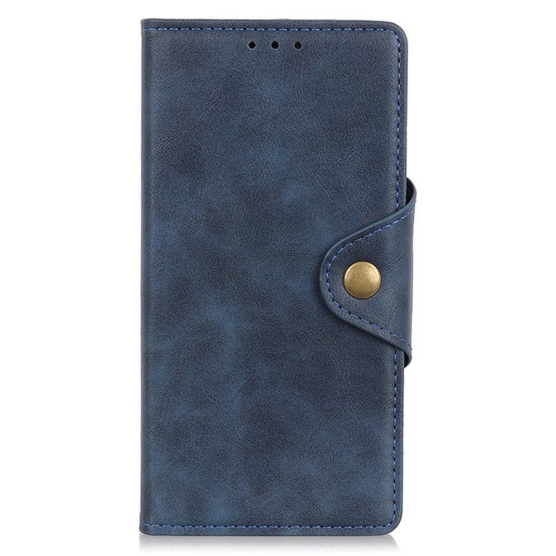 Folio-hoesje voor Xiaomi Redmi Note 11 Pro Plus 5G Knoop Van Imitatieleer