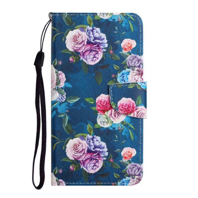 Folio-hoesje voor Xiaomi Redmi Note 11 Pro Plus 5G Vrijheid Koninklijke Bloemen