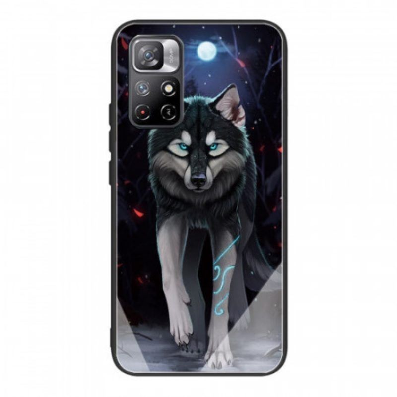 Hoesje voor Xiaomi Redmi Note 11 Pro Plus 5G Wolf Gehard Glas