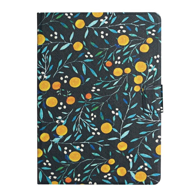 Bescherming Hoesje iPad Pro 10.5" Geel Grijs Bloemen