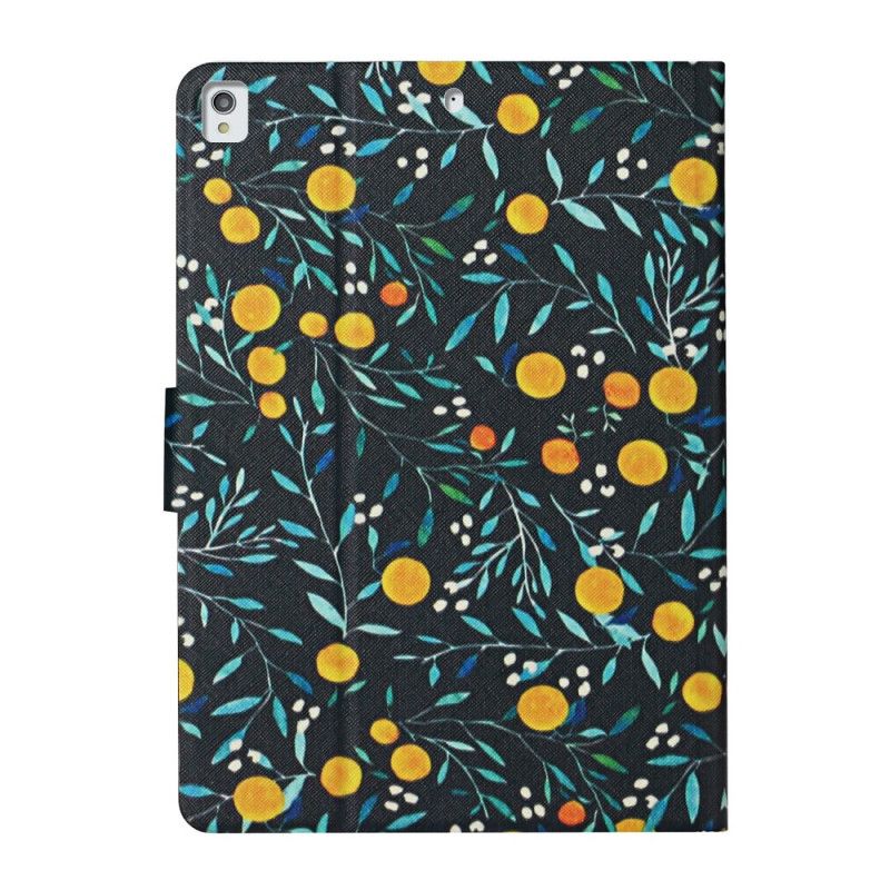 Bescherming Hoesje iPad Pro 10.5" Geel Grijs Bloemen