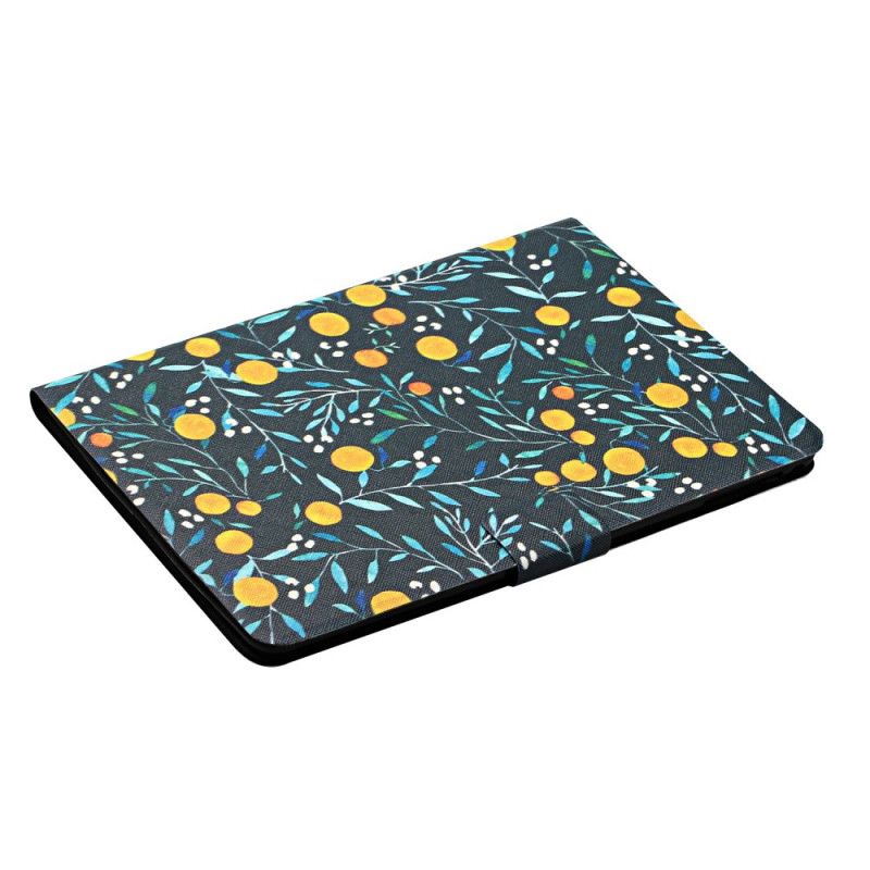 Bescherming Hoesje iPad Pro 10.5" Geel Grijs Bloemen