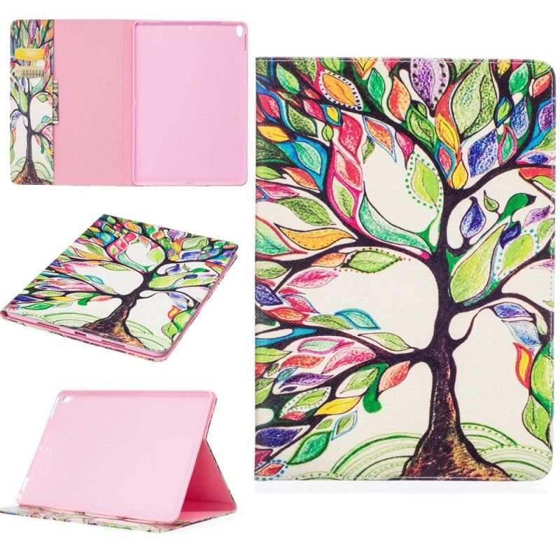 Flip Case Leren iPad Pro 10.5" Gekleurde Boom