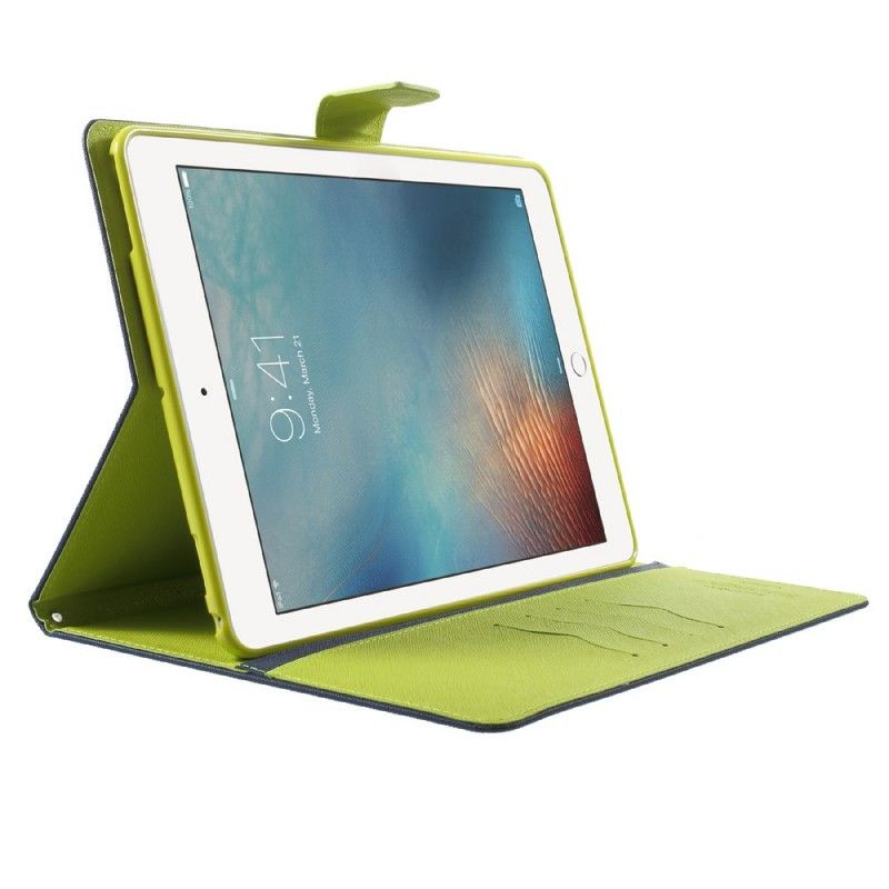 Leren Hoesje iPad Pro 10.5" Rood Zwart Telefoonhoesje Tweekleurig Kwik