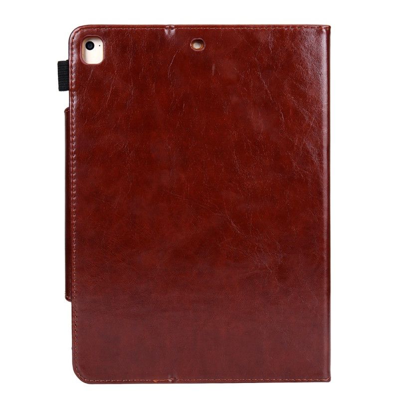 Leren Hoesje iPad Pro 10.5" Rood Zwart Telefoonhoesje Zilveren Sluiting