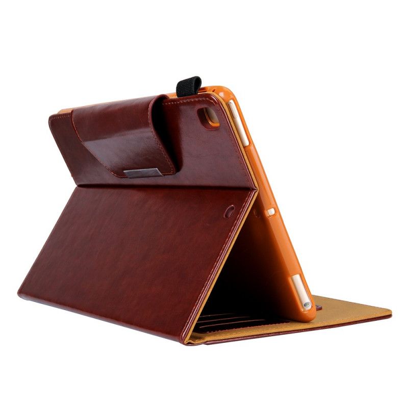 Leren Hoesje iPad Pro 10.5" Rood Zwart Telefoonhoesje Zilveren Sluiting