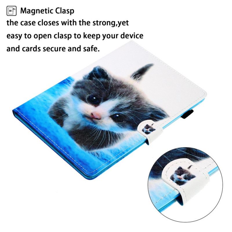 Leren Hoesje iPad Pro 10.5" Wit Panda / Kitten