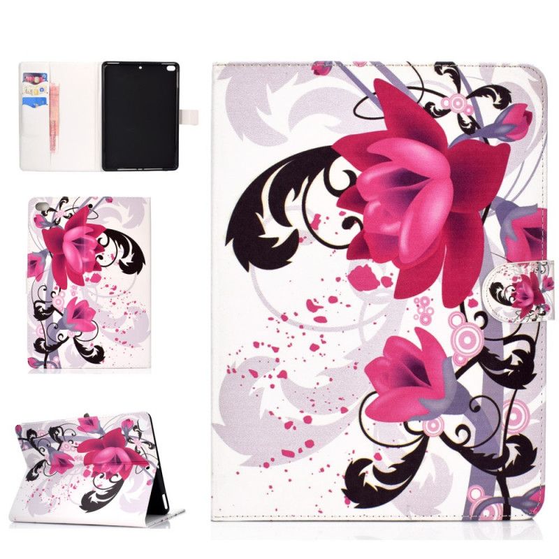 Leren Hoesje voor iPad Pro 10.5" Bloemen