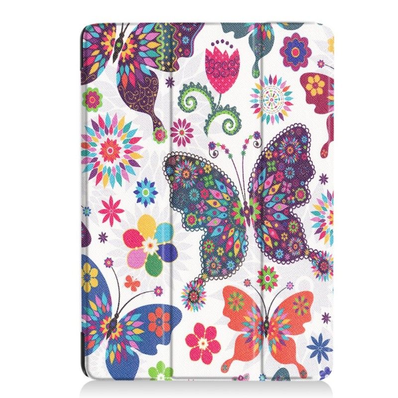 Leren Hoesje voor iPad Pro 10.5" Vlinders En Bloemen